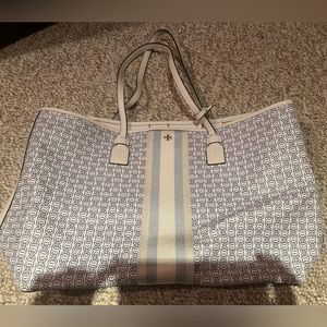 tory burch gemini link canvas tote